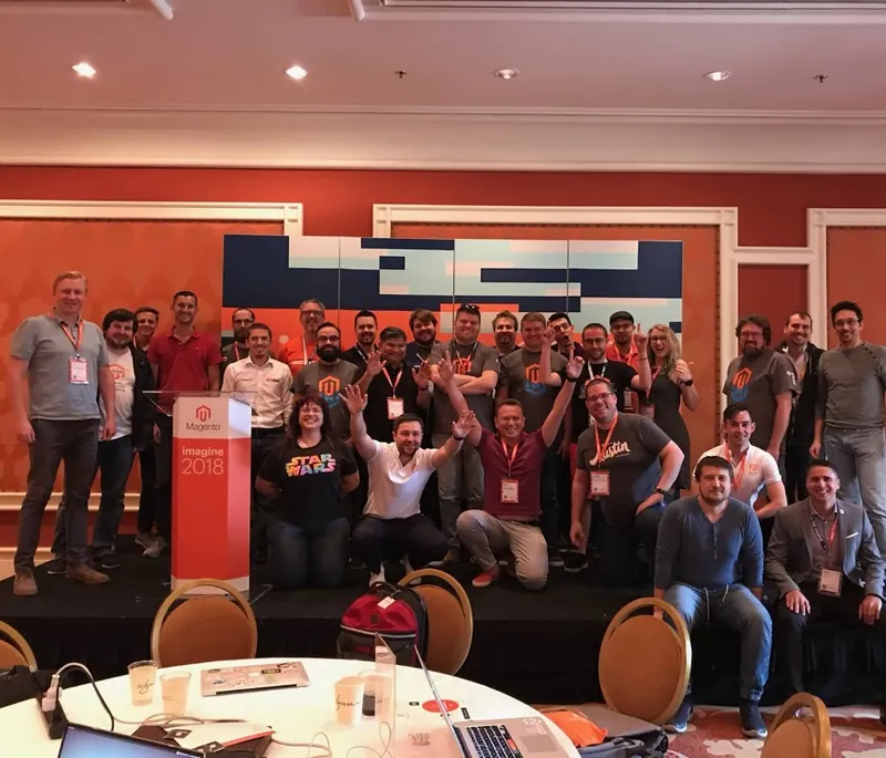MageHackathon participants at Magento Imagine Conference 2018 in Las Vegas
